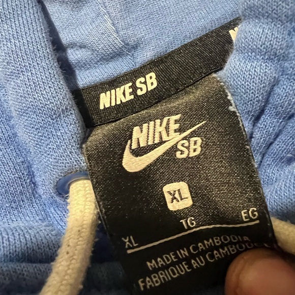 Nike Blue Pullover Hoodie - Picture 3 of 7